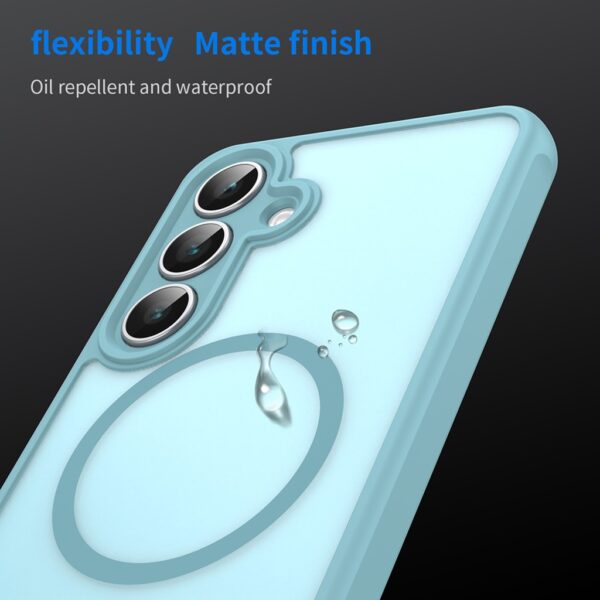 Techsuit Samsung Galaxy S25 FE MagSafe Halofrost II Θήκη Σκληρή Φιμέ - Mint Green