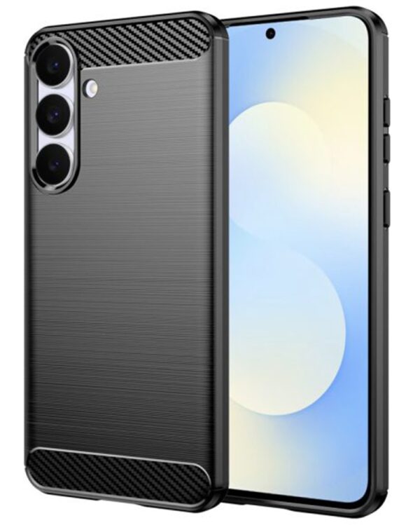 Techsuit Samsung Galaxy S25 FE Carbon Θήκη Σιλικόνης - Black