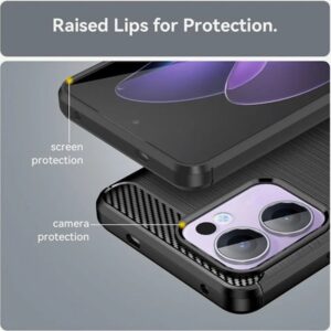 Techsuit Oppo Reno13 5G Carbon Θήκη Σιλικόνης - Black