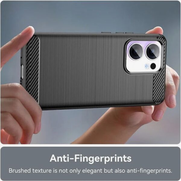 Techsuit Oppo Reno13 5G Carbon Θήκη Σιλικόνης - Black