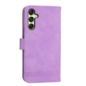 Dierfeng Samsung Galaxy A26 5G / A17 Dream Line TPU Hybrid PU Θήκη Βιβλίο - Purple
