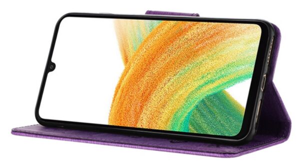 ENKAY Samsung Galaxy A26 5G / A17 Butterfly Embossed Θήκη Βιβλίο - Purple