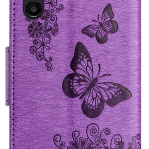 ENKAY Samsung Galaxy A26 5G / A17 Butterfly Embossed Θήκη Βιβλίο - Purple