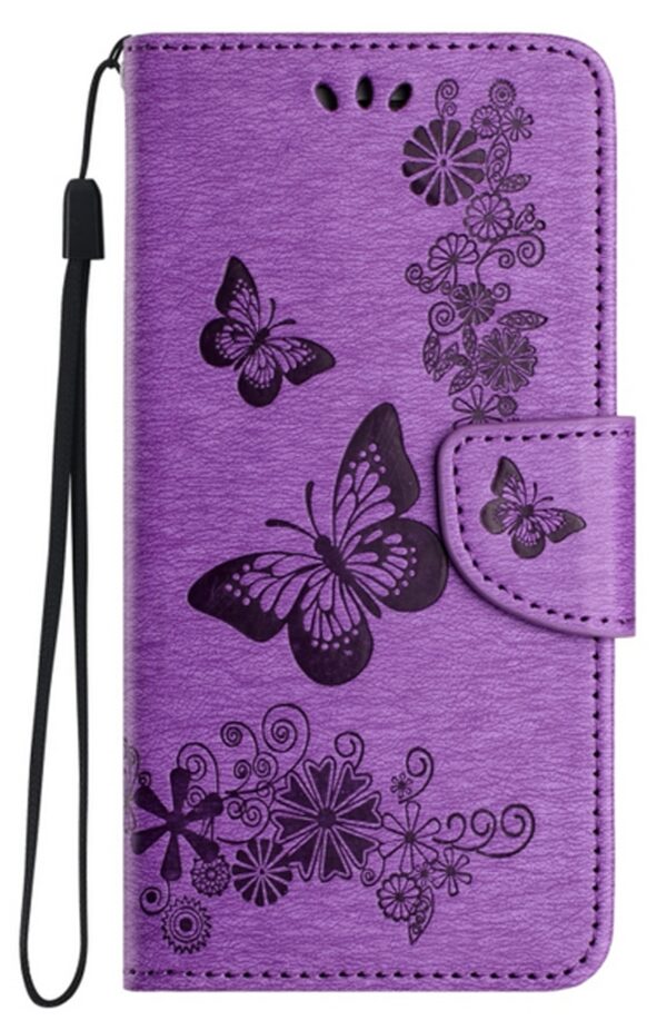 ENKAY Samsung Galaxy A26 5G / A17 Butterfly Embossed Θήκη Βιβλίο - Purple