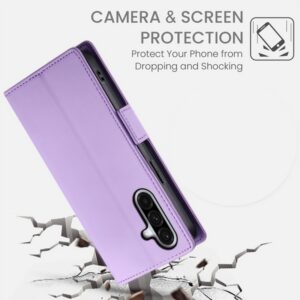 ENKAY Samsung Galaxy A26 5G / A17 Dual-side Magnetic Buckle Θήκη Βιβλίο - Purple