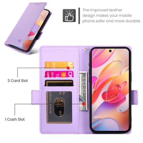 ENKAY Samsung Galaxy A26 5G / A17 Dual-side Magnetic Buckle Θήκη Βιβλίο - Purple