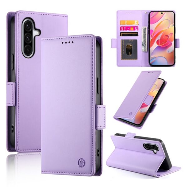 ENKAY Samsung Galaxy A26 5G / A17 Dual-side Magnetic Buckle Θήκη Βιβλίο - Purple