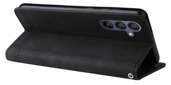 ENKAY Samsung Galaxy A26 5G / A17 Skin Feel Life Tree Θήκη Βιβλίο - Black