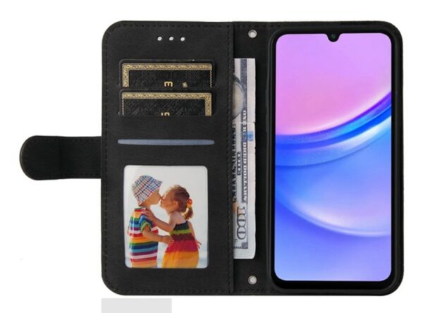 ENKAY Samsung Galaxy A26 5G / A17 Skin Feel Life Tree Θήκη Βιβλίο - Black