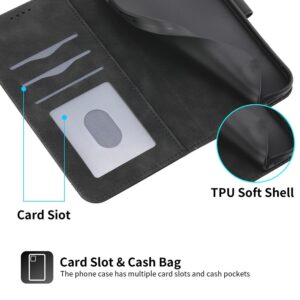 Dierfeng Samsung Galaxy A26 5G / A17 Dream Line TPU Hybrid PU Θήκη Βιβλίο - Black