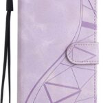 Tel1 Samsung Galaxy A13 4G Triangles Embossed Θήκη Βιβλίο - Purple
