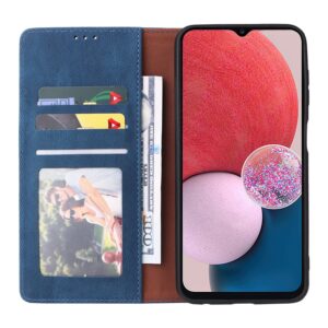 ENKAY Samsung Galaxy A13 4G Simple Suction Closure Θήκη Βιβλίο - Blue