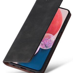 ENKAY Samsung Galaxy A13 4G Simple Suction Closure Θήκη Βιβλίο - Black