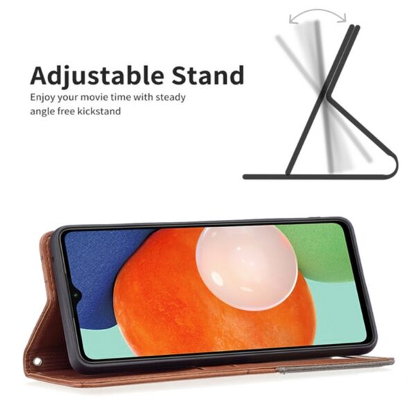 Binfen Color Samsung Galaxy A13 4G Prismatic Invisible Magnetic Θήκη Βιβλίο - Brown