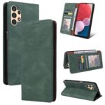 ENKAY Samsung Galaxy A13 4G Simple Suction Closure Θήκη Βιβλίο - Green