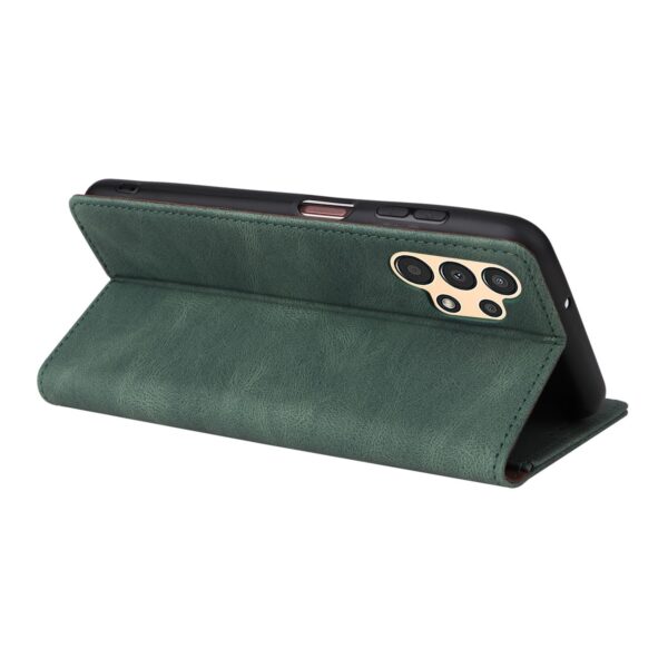 ENKAY Samsung Galaxy A13 4G Simple Suction Closure Θήκη Βιβλίο - Green