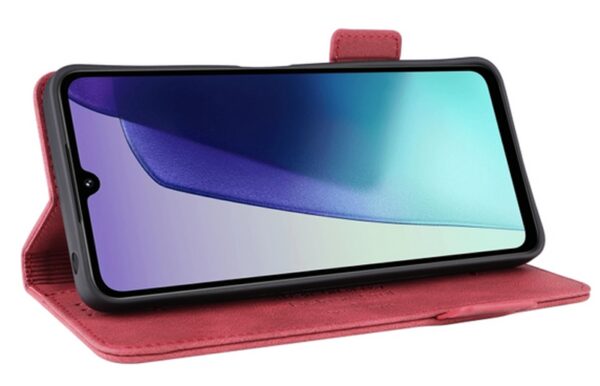 ENKAY Xiaomi Redmi 14C 4G / Poco C75 Magnetic Clasp Θήκη Βιβλίο - Red