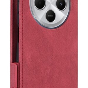ENKAY Xiaomi Redmi 14C 4G / Poco C75 Magnetic Clasp Θήκη Βιβλίο - Red