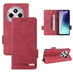 ENKAY Xiaomi Redmi 14C 4G / Poco C75 Magnetic Clasp Θήκη Βιβλίο - Red