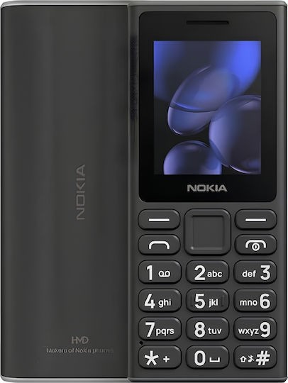 Nokia 105 (2024) Dual SIM Κινητό Με Κουμπιά Με Ελληνικό Μενού Ελληνικής Αντιπροσωπείας Μαύρο