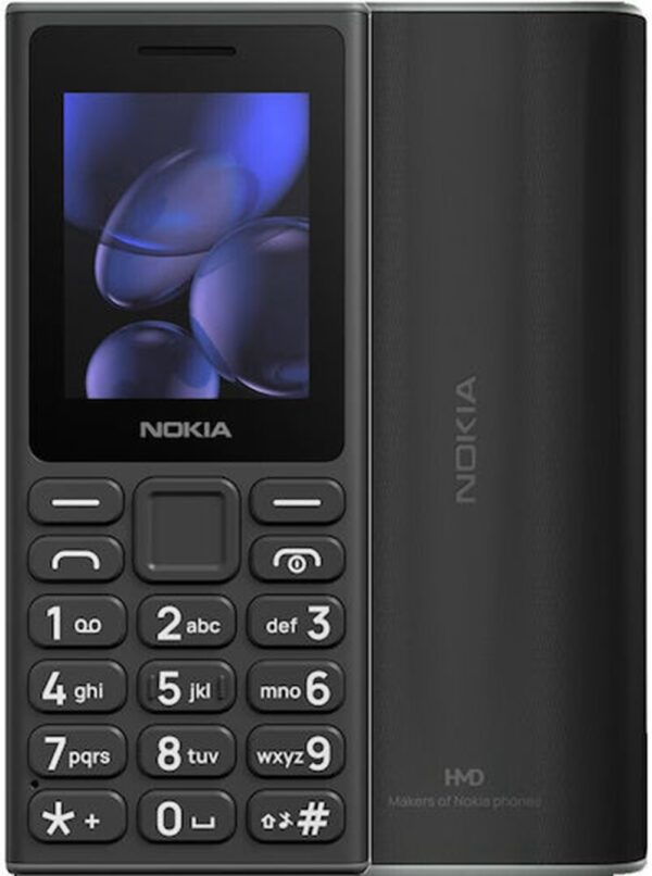 Nokia 105 (2024) Dual SIM Κινητό Με Κουμπιά Με Ελληνικό Μενού Ελληνικής Αντιπροσωπείας Μαύρο