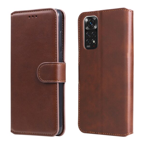 Calf Xiaomi Redmi Note 11 / Note 11S Classic Texture Flip Θήκη Βιβλίο - Brown Calf Xiaomi Redmi Note 11 / Note 11S Classic Texture Flip Θήκη Βιβλίο - Brown
