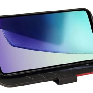 ENKAY Xiaomi Redmi 14C 4G / Poco C75 Dual-color Splicing Flip Θήκη Βιβλίο - Black