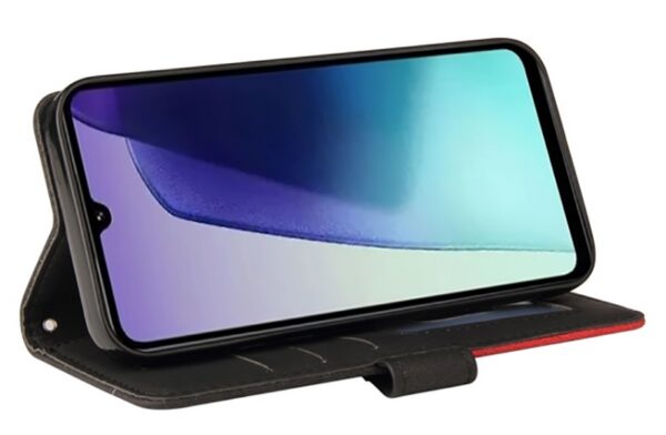 ENKAY Xiaomi Redmi 14C 4G / Poco C75 Dual-color Splicing Flip Θήκη Βιβλίο - Black