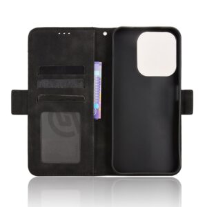 Tel1 Xiaomi Redmi 15C 4G / 5G / Poco C85 Skin Feel Calf Texture Card Slots Θήκη Βιβλίο - Black