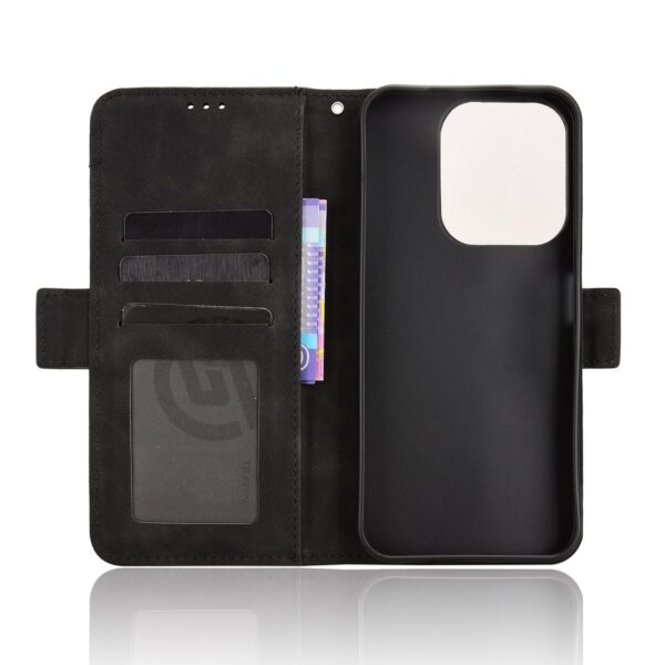 Tel1 Xiaomi Redmi 15C 4G / 5G / Poco C85 Skin Feel Calf Texture Card Slots Θήκη Βιβλίο - Black