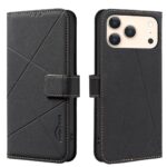 Binfen Color iPhone 17 Pro Max Geometric Pattern RFID Θήκη Βιβλίο - Black