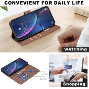 Binfen Color iPhone 17 Pro Max Geometric Pattern RFID Θήκη Βιβλίο - Brown