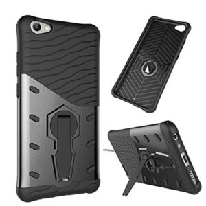 Forcell Honor 10 Colorcase Sniper with Kick Stand Θήκη Σκληρή - Black Grey