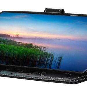 Tel1 Honor 9X Lite Retro Crazy Horse Θήκη Βιβλίο - Black