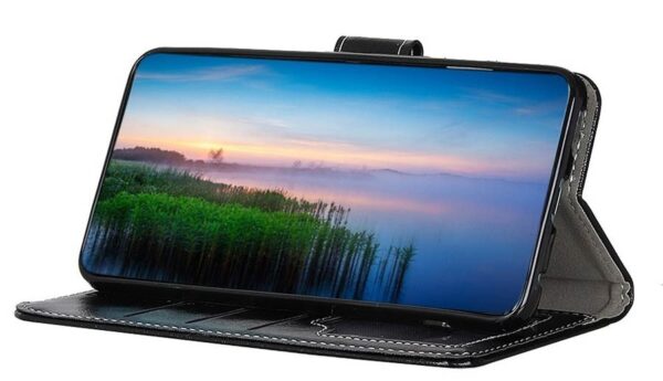 Tel1 Honor 9X Lite Retro Crazy Horse Θήκη Βιβλίο - Black