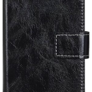 Tel1 Honor 9X Lite Retro Crazy Horse Θήκη Βιβλίο - Black