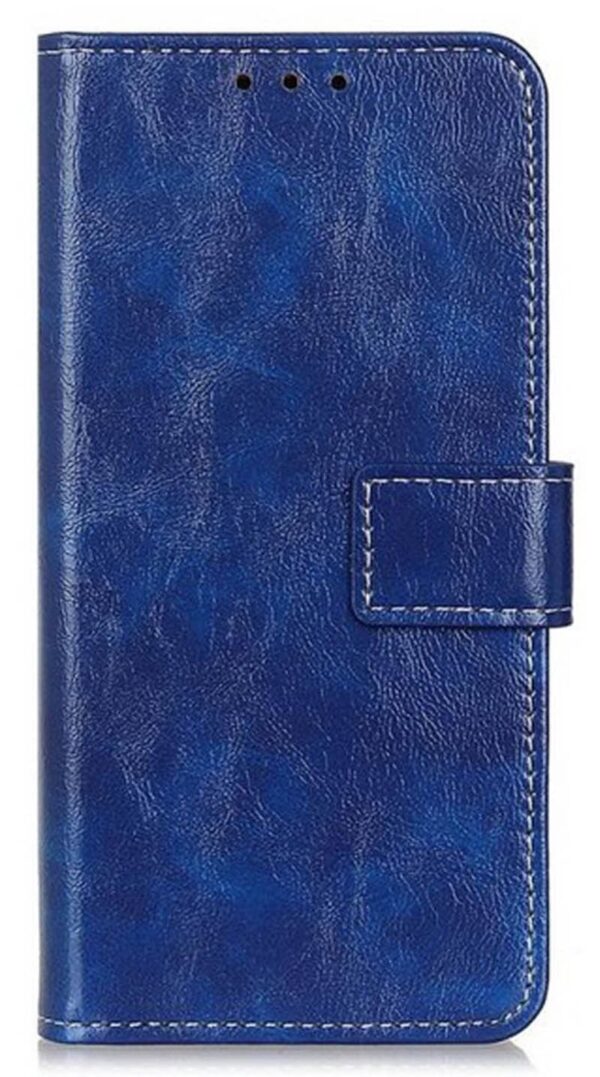 Tel1 Honor 9X Lite Retro Crazy Horse Θήκη Βιβλίο - Blue