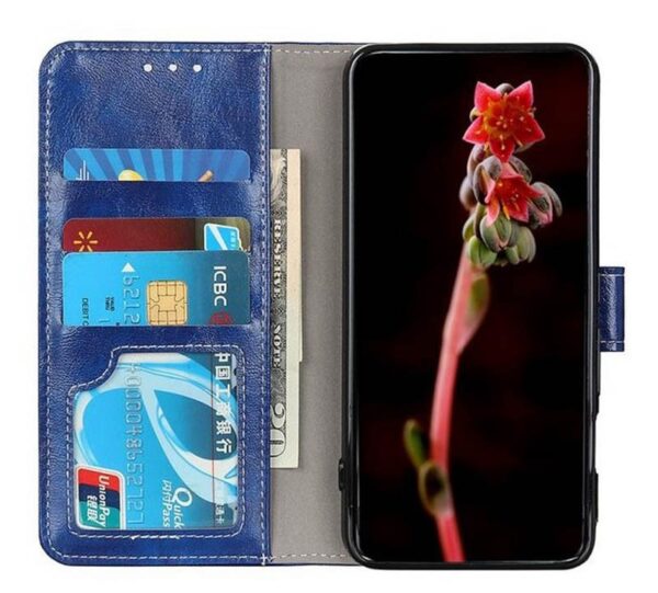 Tel1 Honor 9X Lite Retro Crazy Horse Θήκη Βιβλίο - Blue