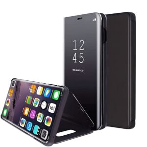 Tel1 Xiaomi Redmi 8A Clear View Θήκη Βιβλίο - Black