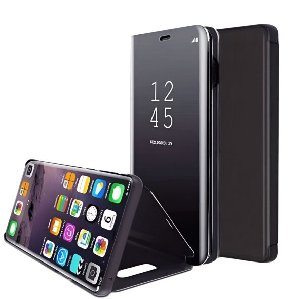 Tel1 Xiaomi Redmi 8A Clear View Θήκη Βιβλίο - Black