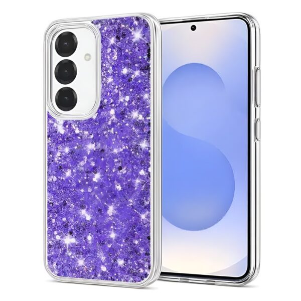 Techsuit Samsung Galaxy A35 5G Sparkly Glitter Θήκη Σκληρή - Purple