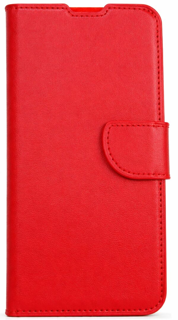 Tel1 Samsung Galaxy A20e Magnetic Closure Soft Interior Θήκη Βιβλίο - Red