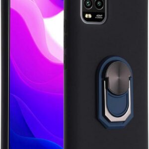 Forcell Xiaomi Mi 10 Lite Shield Ring Θήκη Σιλικόνης - Black Blue