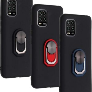 Forcell Xiaomi Mi 10 Lite Shield Ring Θήκη Σιλικόνης - Black Blue