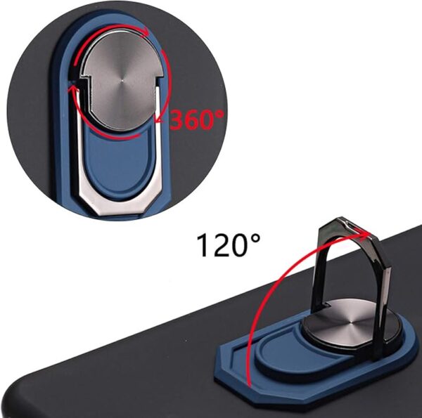 Forcell Xiaomi Mi 10 Lite Shield Ring Θήκη Σιλικόνης - Black Blue