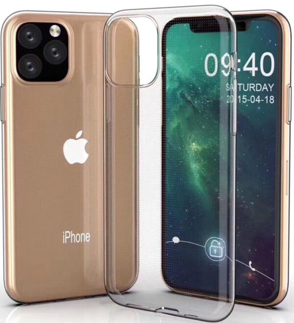 Forcell iPhone 11 Pro Ultra Slim Θήκη Σιλικόνης TPU 0.5mm - Διάφανη