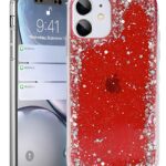 Forcell iPhone 11 Pro Brilliant Clear Θήκη Σιλικόνης - Red