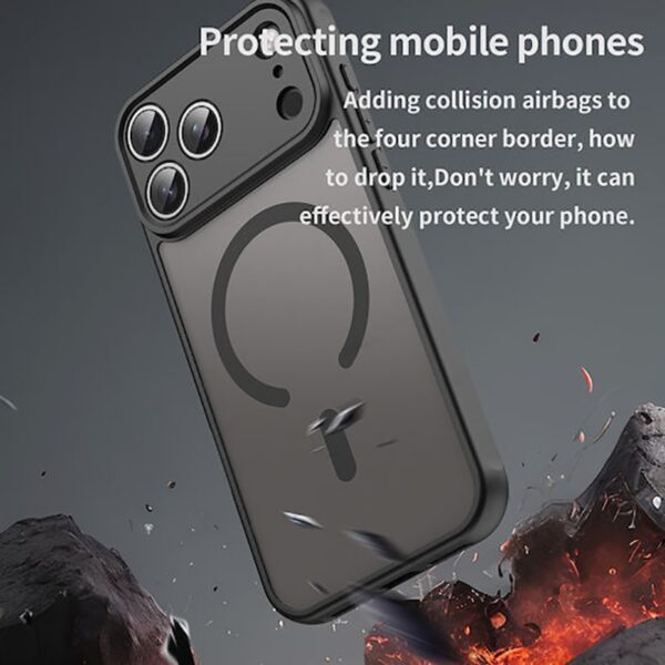 Techsuit iPhone 17 Pro Max MagSafe HaloFrost II Θήκη Σκληρή Φιμέ - Black