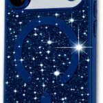 Techsuit iPhone 17 Pro Max MagSafe Luxury Glitter Θήκη με Πλαίσιο Σιλικόνης Διάφανη - Deep Blue