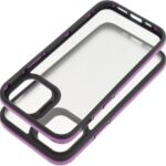 Forcell iPhone 13 Θήκη με Πλαίσιο Σιλικόνης Φιμέ - Purple